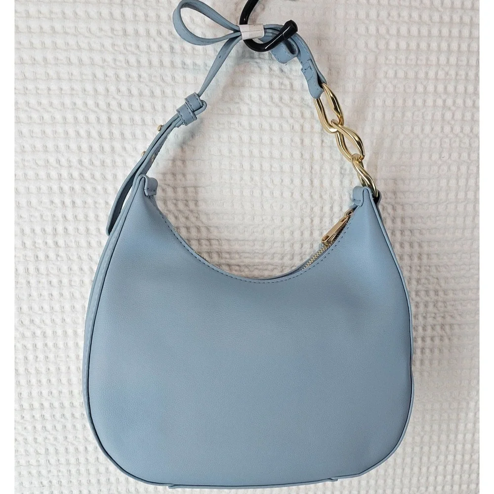 French Connection Moritz Hobo Shoulder Bag Powder Blue NWT